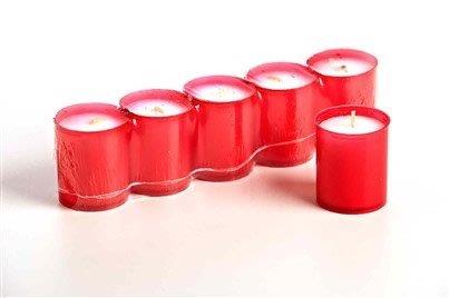 Bougies veilleuses +/-16h - Barquette de 5 pcs  (x50)