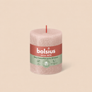 Bougies cylindriques teintées masse rustique - 35h Ø68/80 mm (x4) - Les Bougies de France