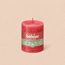Bougies cylindriques teintées masse rustique - 35h Ø68/80 mm (x4) - Les Bougies de France