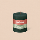 Bougies cylindriques teintées masse rustique - 35h Ø68/80 mm (x4) - Les Bougies de France