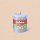 Bougies cylindriques teintées masse rustique - 35h Ø68/80 mm (x4) - Les Bougies de France