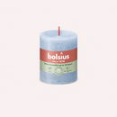 Bougies cylindriques teintées masse rustique - 35h Ø68/80 mm (x4) - Les Bougies de France