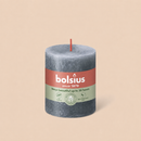 Bougies cylindriques teintées masse rustique - 35h Ø68/80 mm (x4) - Les Bougies de France