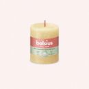 Bougies cylindriques teintées masse rustique - 35h Ø68/80 mm (x4) - Les Bougies de France