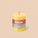 Bougies cylindriques teintées masse rustique - 35h Ø68/80 mm (x4) - Les Bougies de France