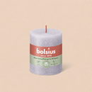 Bougies cylindriques teintées masse rustique - 35h Ø68/80 mm (x4) - Les Bougies de France