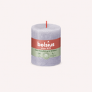 Bougies cylindriques teintées masse rustique - 35h Ø68/80 mm (x4) - Les Bougies de France