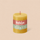 Bougies cylindriques teintées masse rustique - 35h Ø68/80 mm (x4) - Les Bougies de France