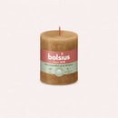 Bougies cylindriques teintées masse rustique - 35h Ø68/80 mm (x4) - Les Bougies de France