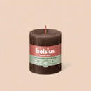 Bougies cylindriques teintées masse rustique - 35h Ø68/80 mm (x4) - Les Bougies de France