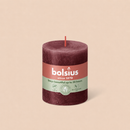 Bougies cylindriques teintées masse rustique - 35h Ø68/80 mm (x4) - Les Bougies de France
