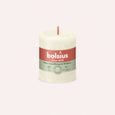 Bougies cylindriques teintées masse rustique - 35h Ø68/80 mm (x4) - Les Bougies de France