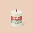 Bougies cylindriques teintées masse rustique - 35h Ø68/80 mm (x4) - Les Bougies de France
