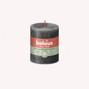 Bougies cylindriques teintées masse rustique - 35h Ø68/80 mm (x4) - Les Bougies de France