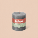 Bougies cylindriques teintées masse rustique - 35h Ø68/80 mm (x4) - Les Bougies de France