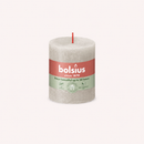 Bougies cylindriques teintées masse rustique - 35h Ø68/80 mm (x4) - Les Bougies de France