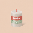 Bougies cylindriques teintées masse rustique - 35h Ø68/80 mm (x4) - Les Bougies de France