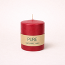 Bougies "pure" 100% naturelles rouges (x12) - Les Bougies de France