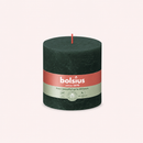 Bougies cylindriques teintées masse rustique • 62h Ø100/100 mm (x3) - Les Bougies de France