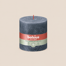 Bougies cylindriques teintées masse rustique - 62h Ø100/100 mm (x3) - Les Bougies de France