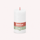 Bougies cylindriques teintées masse rustique - 60h Ø68/130 mm (x4) - Les Bougies de France