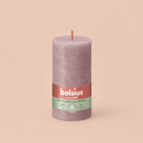 Bougies cylindriques teintées masse rustique - 60h Ø68/130 mm (x4) - Les Bougies de France