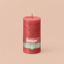 Bougies cylindriques teintées masse rustique - 60h Ø68/130 mm (x4) - Les Bougies de France