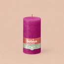 Bougies cylindriques teintées masse rustique - 60h Ø68/130 mm (x4) - Les Bougies de France
