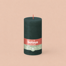 Bougies cylindriques teintées masse rustique - 60h Ø68/130 mm (x4) - Les Bougies de France