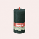 Bougies cylindriques teintées masse rustique - 60h Ø68/130 mm (x4) - Les Bougies de France