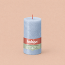 Bougies cylindriques teintées masse rustique - 60h Ø68/130 mm (x4) - Les Bougies de France