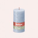 Bougies cylindriques teintées masse rustique - 60h Ø68/130 mm (x4) - Les Bougies de France