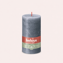 Bougies cylindriques teintées masse rustique - 60h Ø68/130 mm (x4) - Les Bougies de France