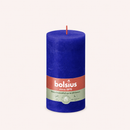 Bougies cylindriques teintées masse rustique - 60h Ø68/130 mm (x4) - Les Bougies de France