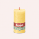 Bougies cylindriques teintées masse rustique - 60h Ø68/130 mm (x4) - Les Bougies de France