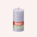 Bougies cylindriques teintées masse rustique - 60h Ø68/130 mm (x4) - Les Bougies de France