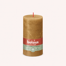 Bougies cylindriques teintées masse rustique - 60h Ø68/130 mm (x4) - Les Bougies de France