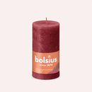 Bougies cylindriques teintées masse rustique - 60h Ø68/130 mm (x4) - Les Bougies de France