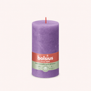 Bougies cylindriques teintées masse rustique - 60h Ø68/130 mm (x4) - Les Bougies de France
