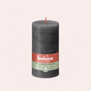 Bougies cylindriques teintées masse rustique - 60h Ø68/130 mm (x4) - Les Bougies de France