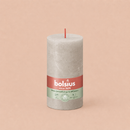 Bougies cylindriques teintées masse rustique - 60h Ø68/130 mm (x4) - Les Bougies de France