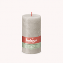 Bougies cylindriques teintées masse rustique - 60h Ø68/130 mm (x4) - Les Bougies de France