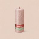 Bougies cylindriques teintées masse rustique - 85h Ø68/190 mm (x4) - Les Bougies de France