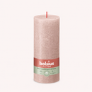 Bougies cylindriques teintées masse rustique - 85h Ø68/190 mm (x4) - Les Bougies de France