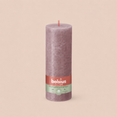 Bougies cylindriques teintées masse rustique - 85h Ø68/190 mm (x4) - Les Bougies de France