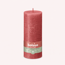 Bougies cylindriques teintées masse rustique - 85h Ø68/190 mm (x4) - Les Bougies de France