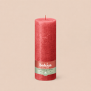 Bougies cylindriques teintées masse rustique - 85h Ø68/190 mm (x4) - Les Bougies de France