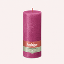 Bougies cylindriques teintées masse rustique - 85h Ø68/190 mm (x4) - Les Bougies de France