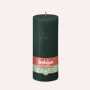 Bougies cylindriques teintées masse rustique - 85h Ø68/190 mm (x4) - Les Bougies de France