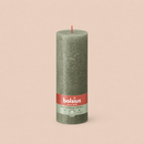 Bougies cylindriques teintées masse rustique - 85h Ø68/190 mm (x4) - Les Bougies de France